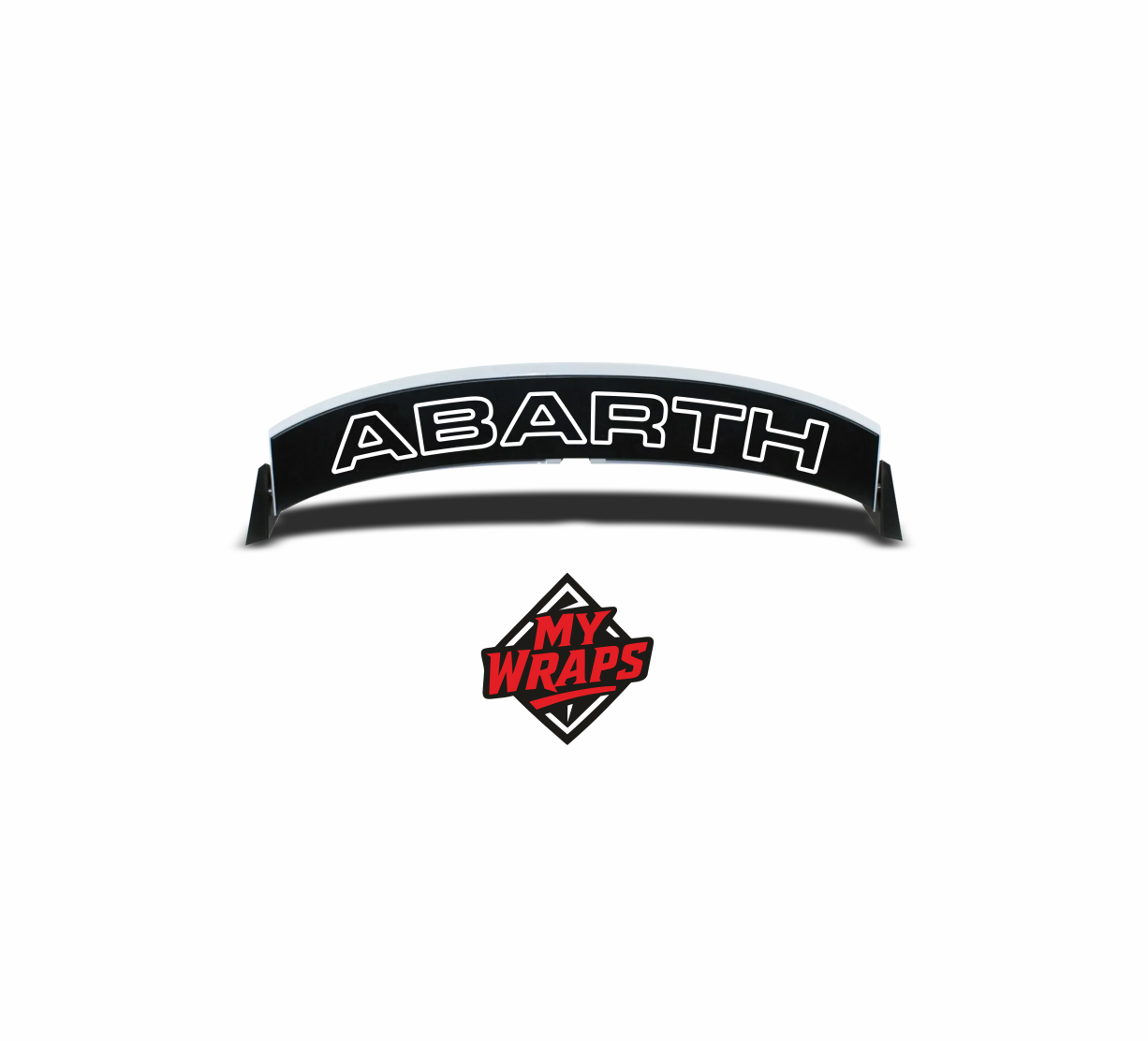 Sticker 500 Abarth per Spoiler posteriore